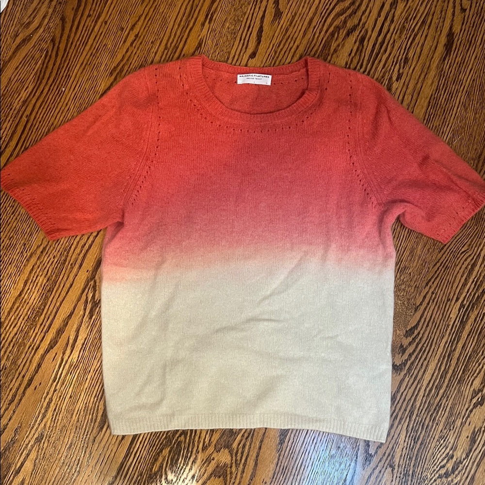 Cashmere Ombré Short Sleeved Sweater from Paris